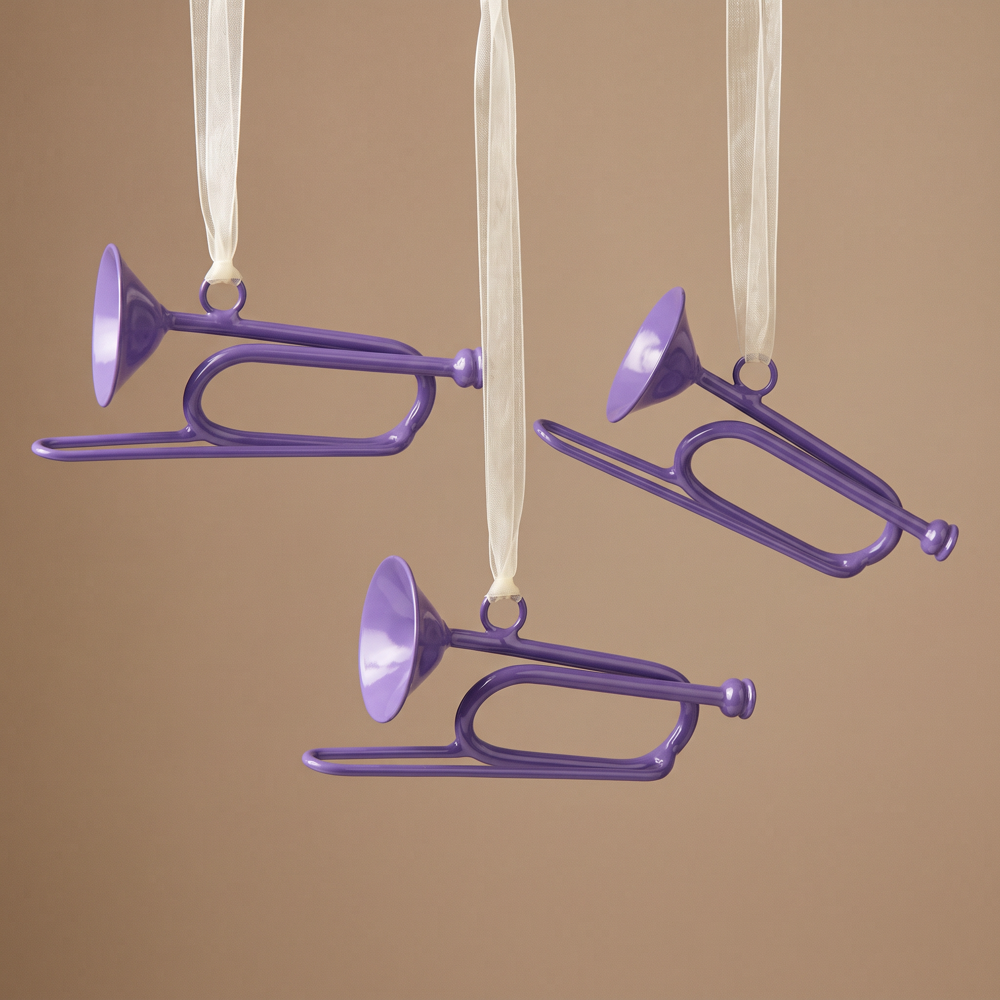 Sia Home Pop suspension Noël trompette violet 4 cm