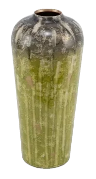 Feuillazur Rungis Vase verre vert 18x39cm