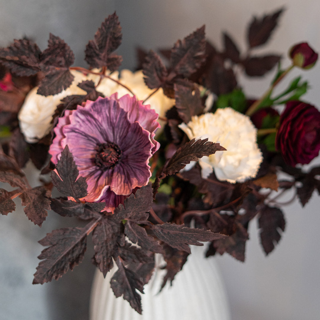 Flowrette Ophélie bouquet artificiel violet automne