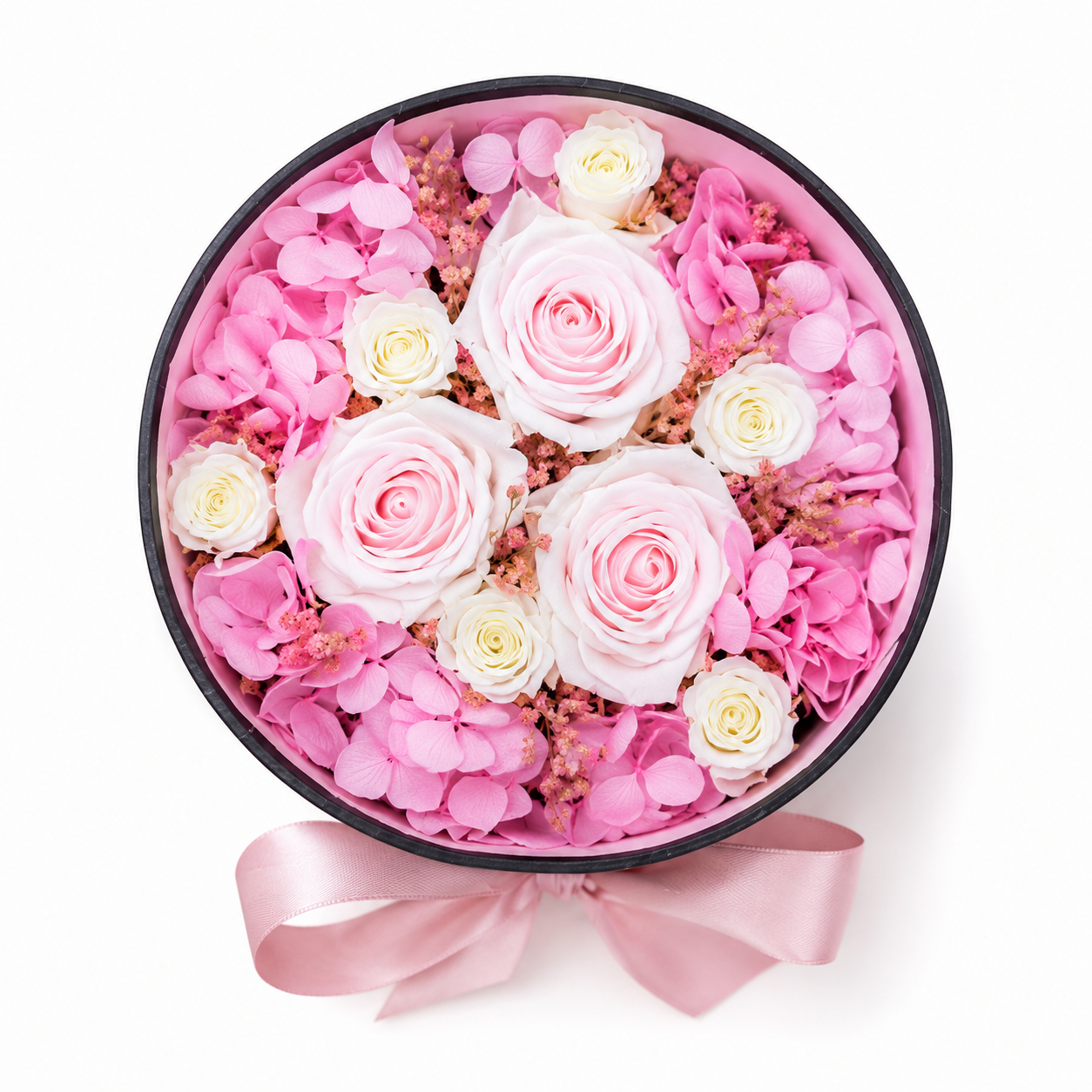 Ateliers Ouchamp Boîtes Rue des Rosiers boîte 14 cm rose
