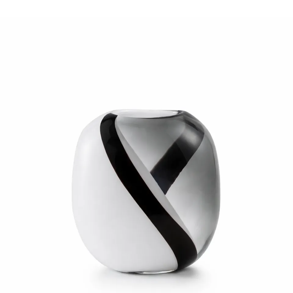 Sia Home Alaska vase verre soufflé blanc 22 cm