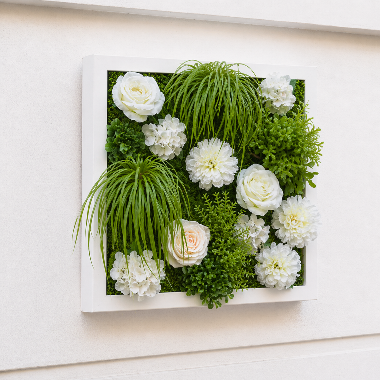 Sia Home zinnia tige à piquer blanc 18 cm