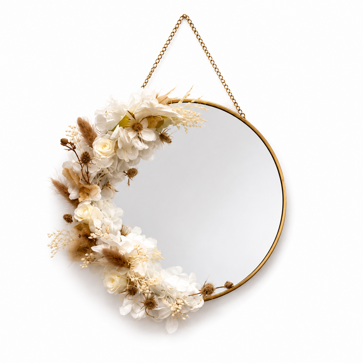 Ateliers Ouchamp Rue Crémieux miroir fleuri S rose stabilisé
