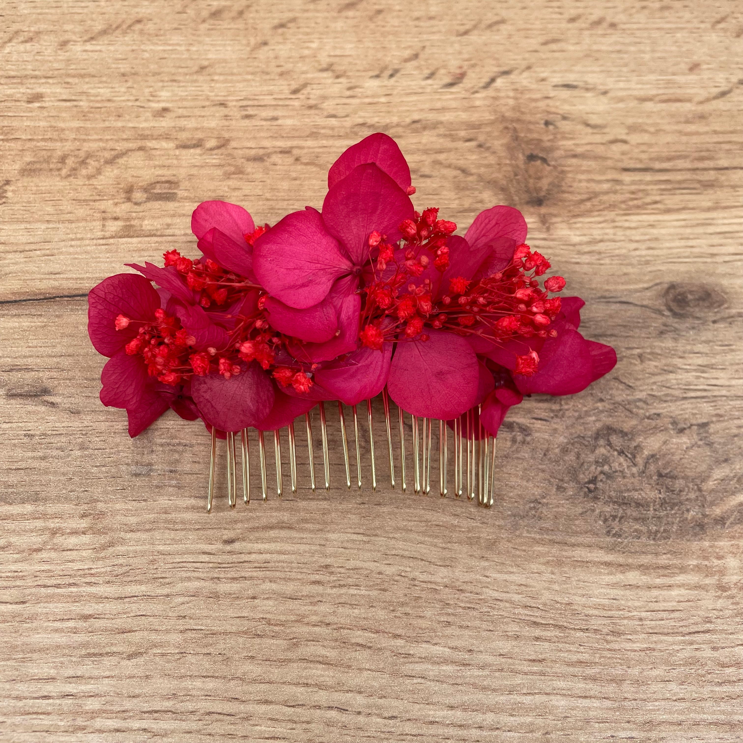 Ateliers Ouchamp Peignes Rue Milton peigne fleurs stabilisées 10 cm