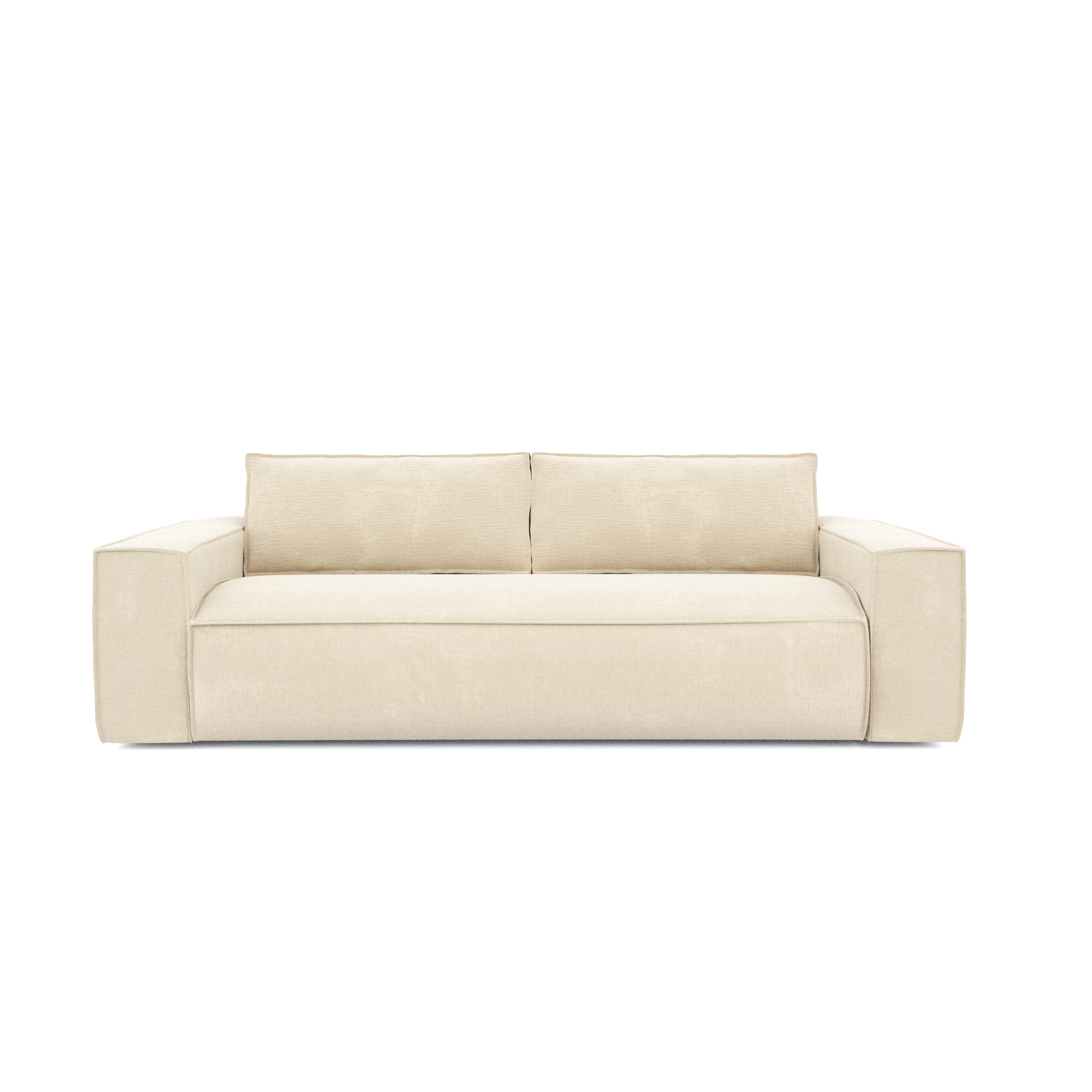 Sia Home Joan canapé convertible crème 160 cm matelas