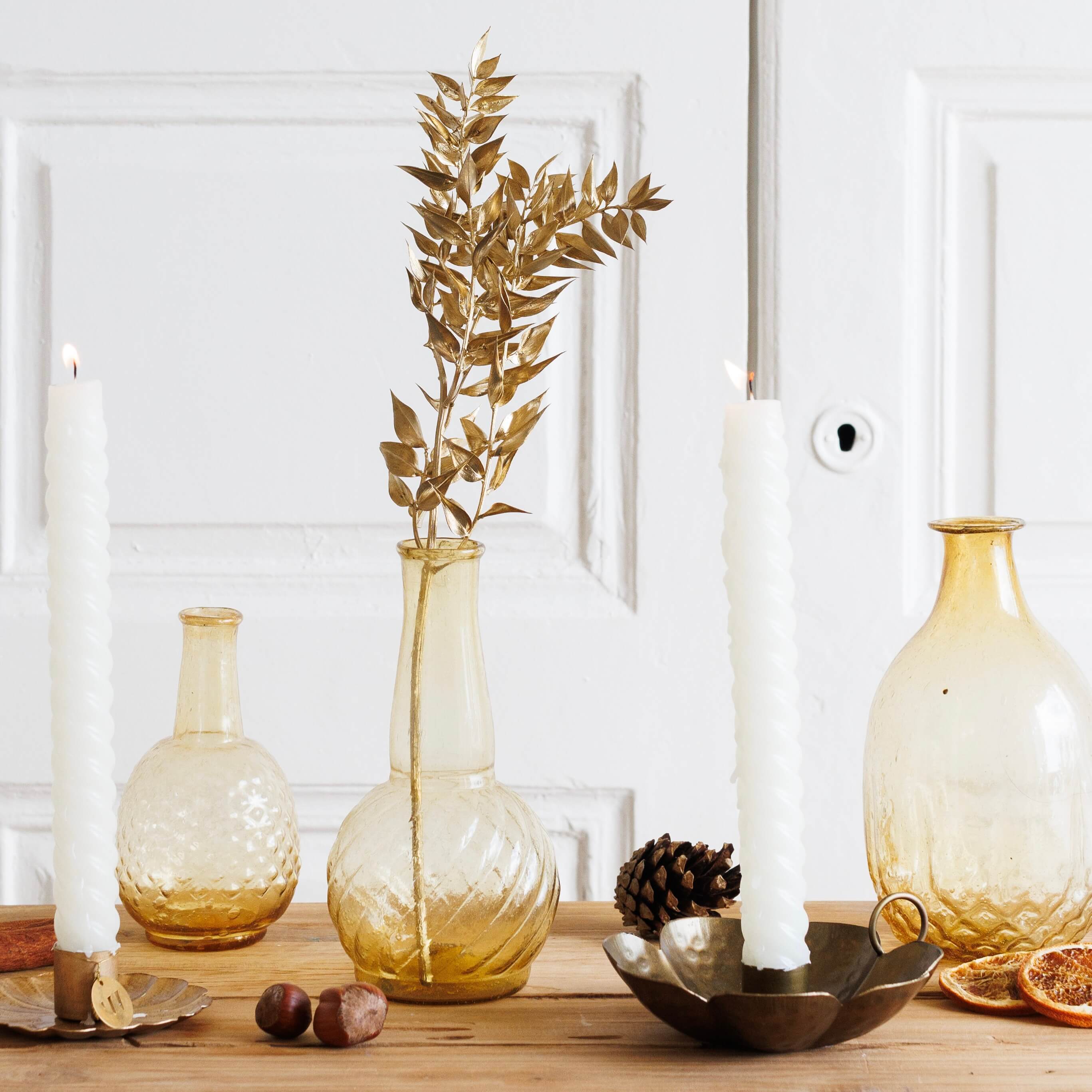 Flowrette Vases Light vase en verre recyclé transparent