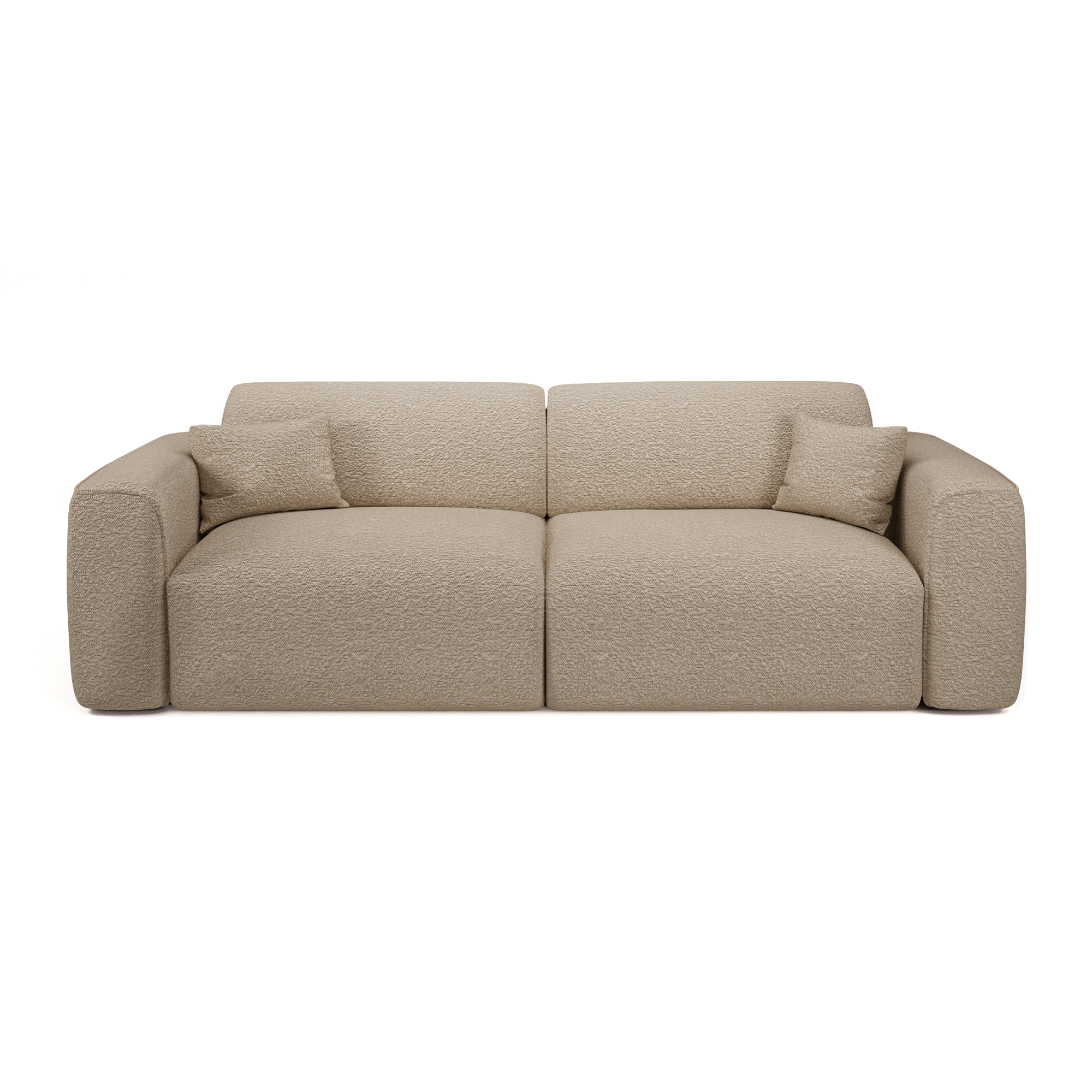 Sia Home Yuma canapé convertible crème 4 places tissu