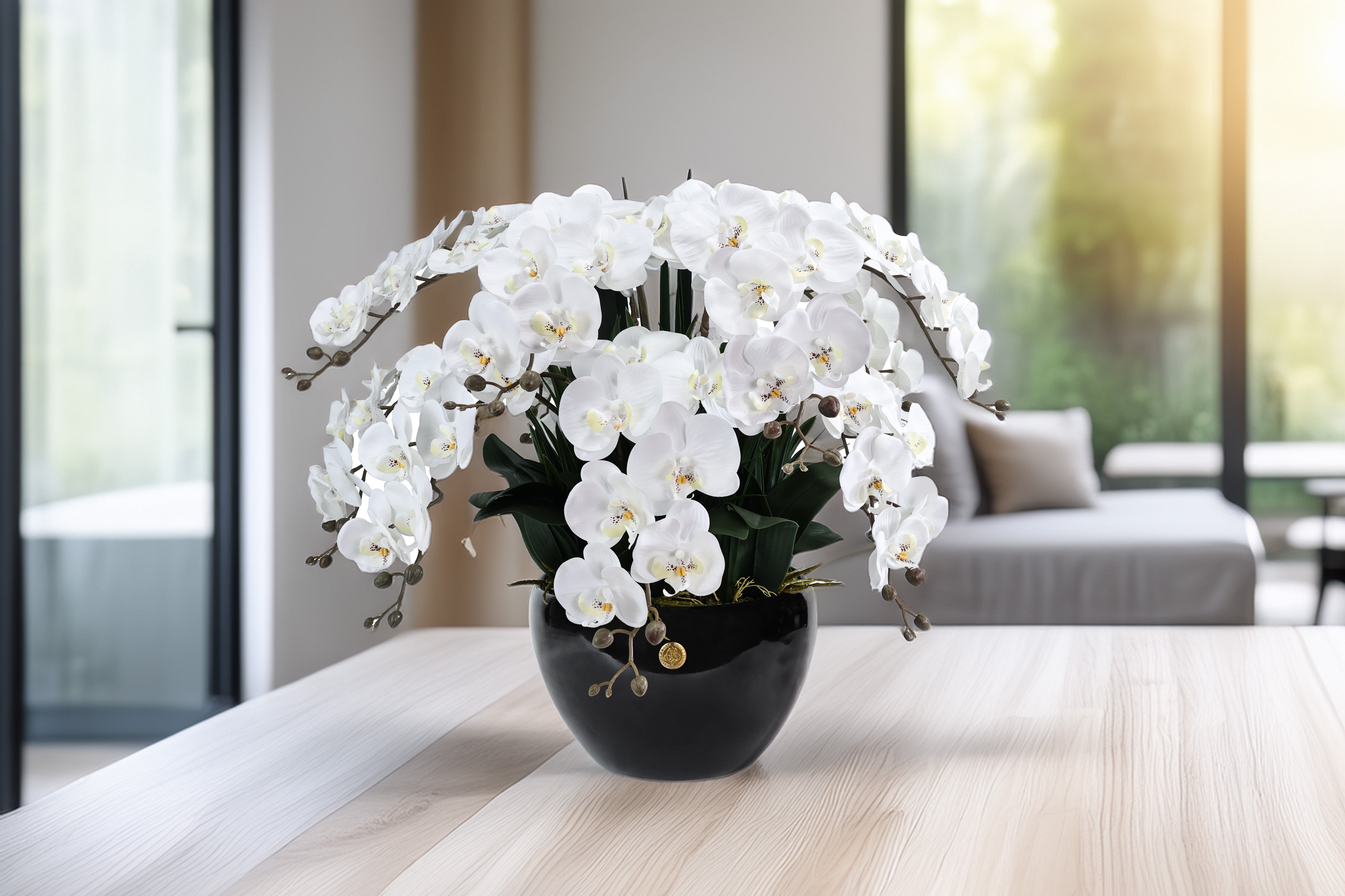 Côte Noire Perfumed GO01 orchidée géante blanche 74 cm