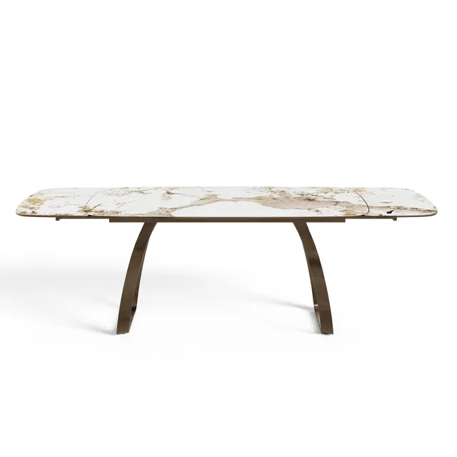 Sia Home Dahlia table à manger extensible céramique