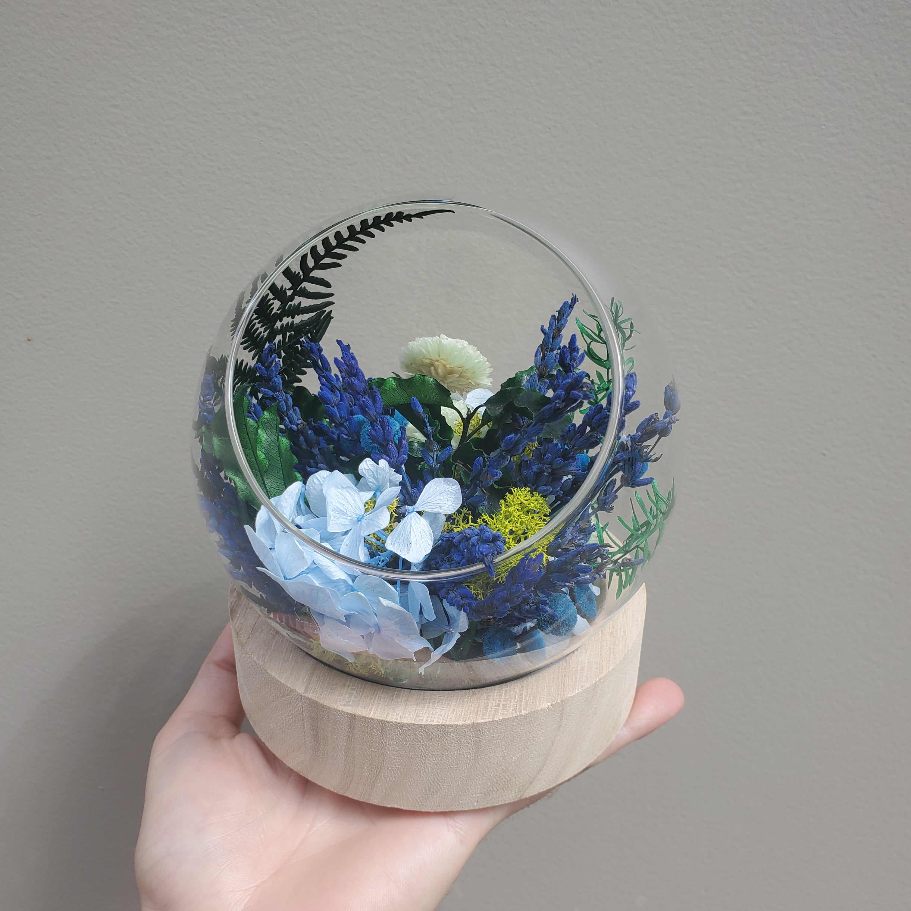 Ateliers Ouchamp Bulles Place des Vosges bulle fleurie lavande 13 cm
