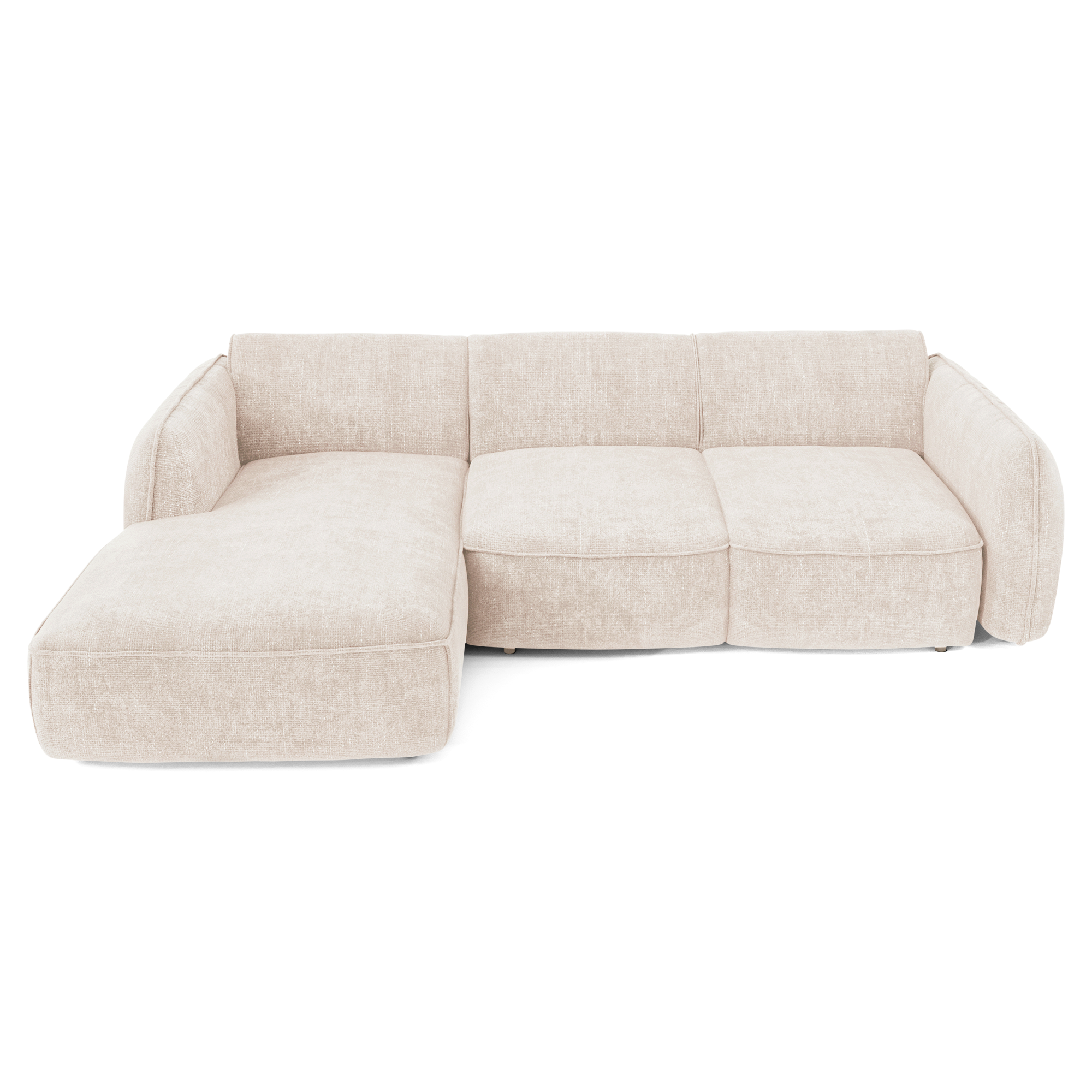Sia Home Livia canapé angle gauche convertible crème