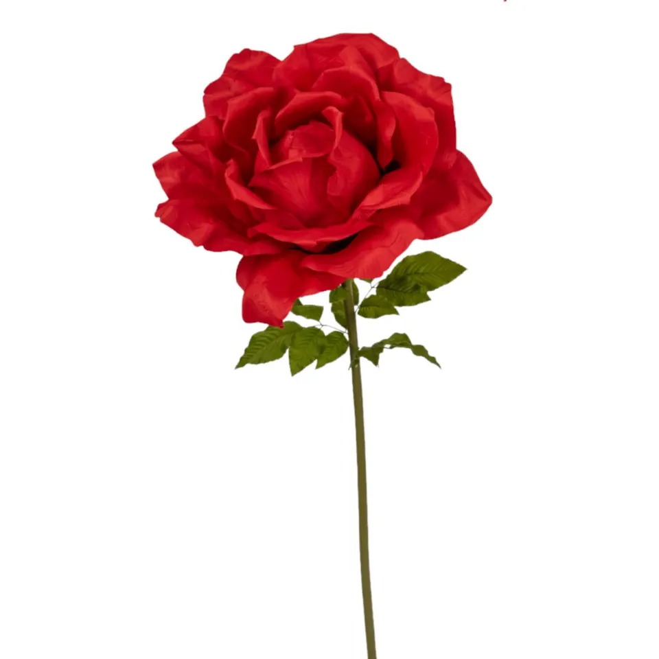 Feuillazur Rungis Rose rouge XL 170cm fleur artificielle