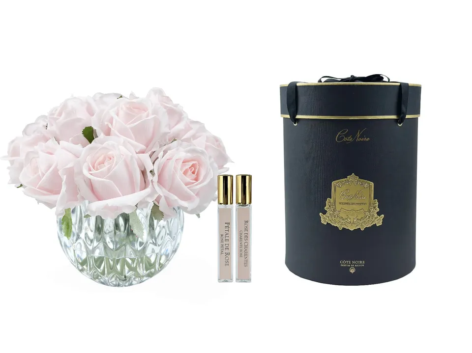 Côte Noire Grand Bouquets RRB06 boutons roses French Pink rond