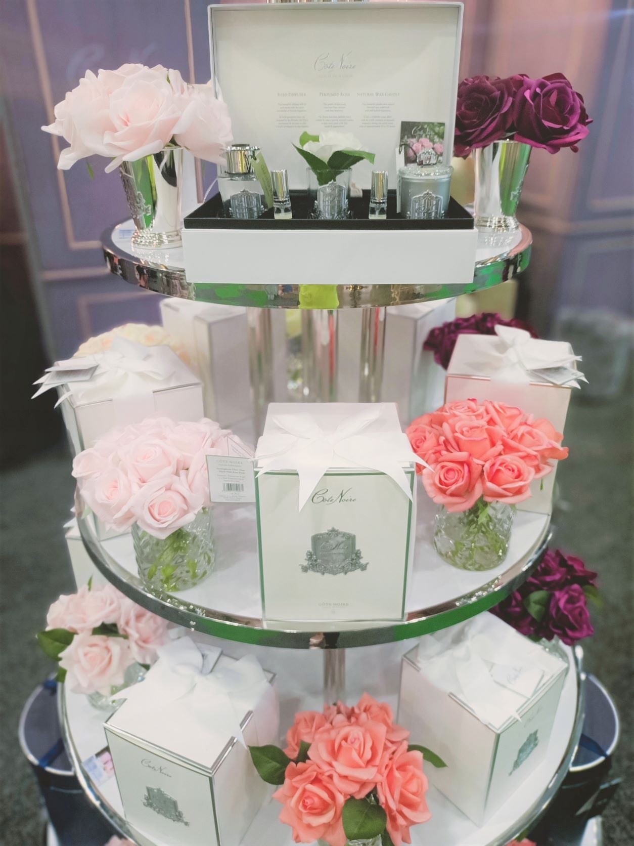 Côte Noire Perfumed Flowers SMB03 bouquet 7 roses rose