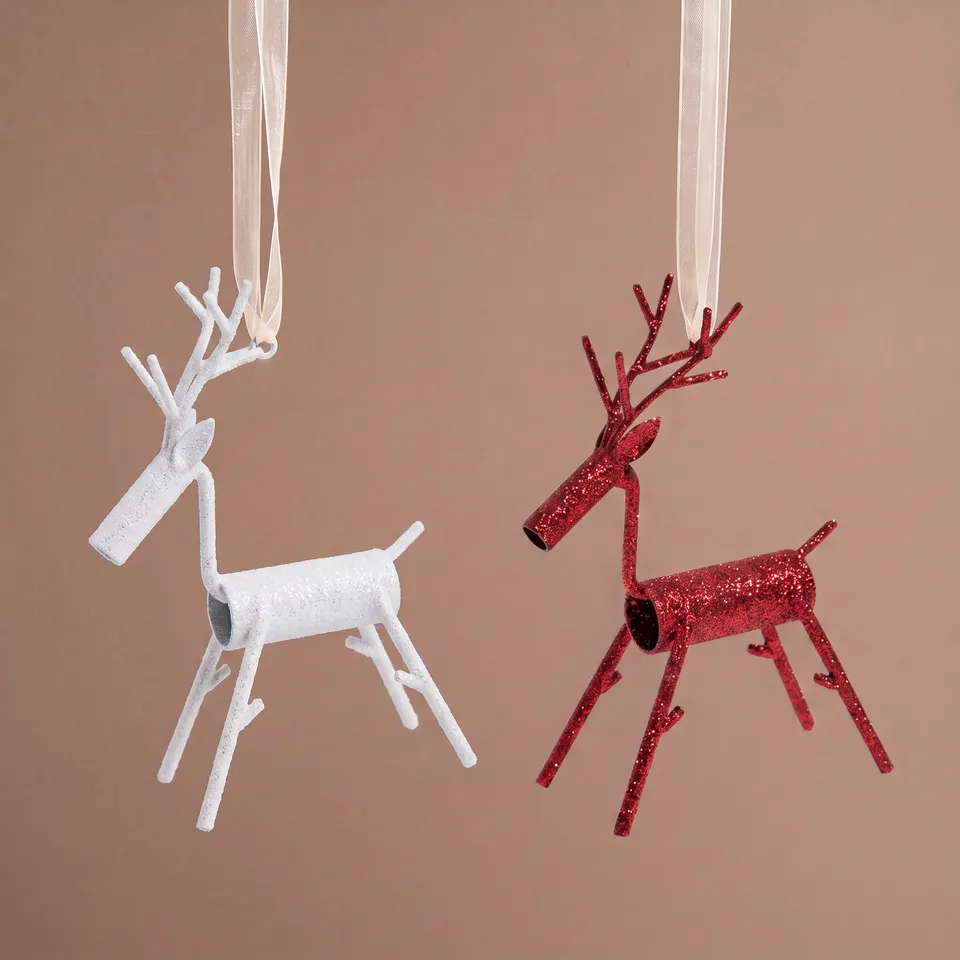 Sia Home Rennes suspensions sapin rouge lot 2 paillettes