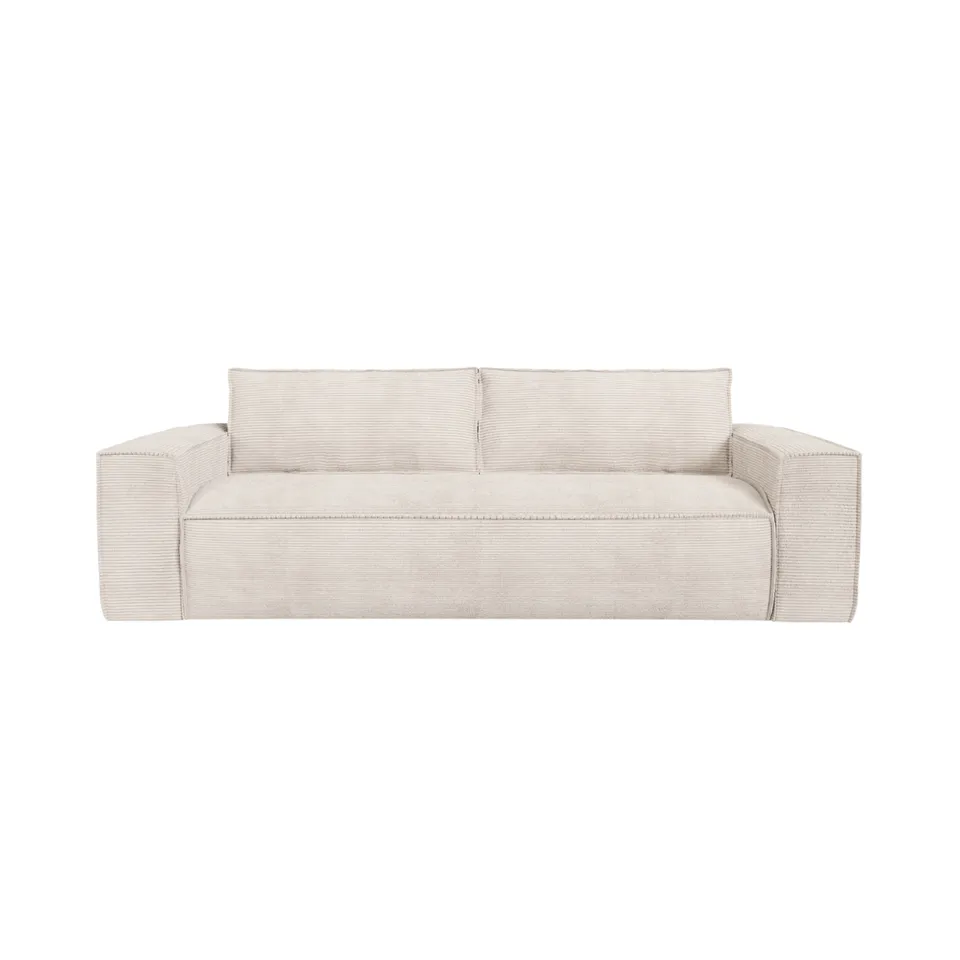 Sia Home Joan canapé convertible 140 cm crème matelas