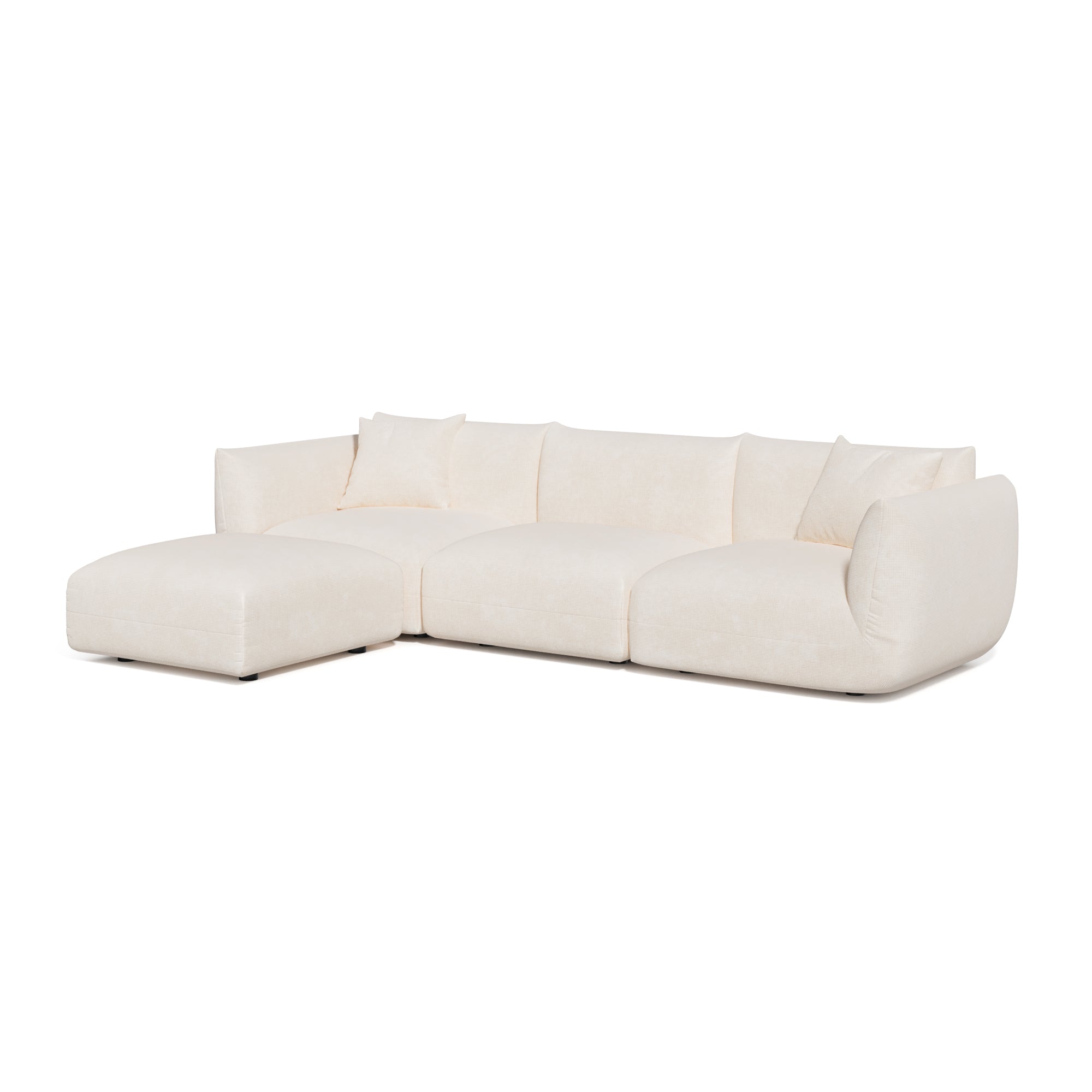 Sia Home Nooma canapé angle modulable 5-6 places salon