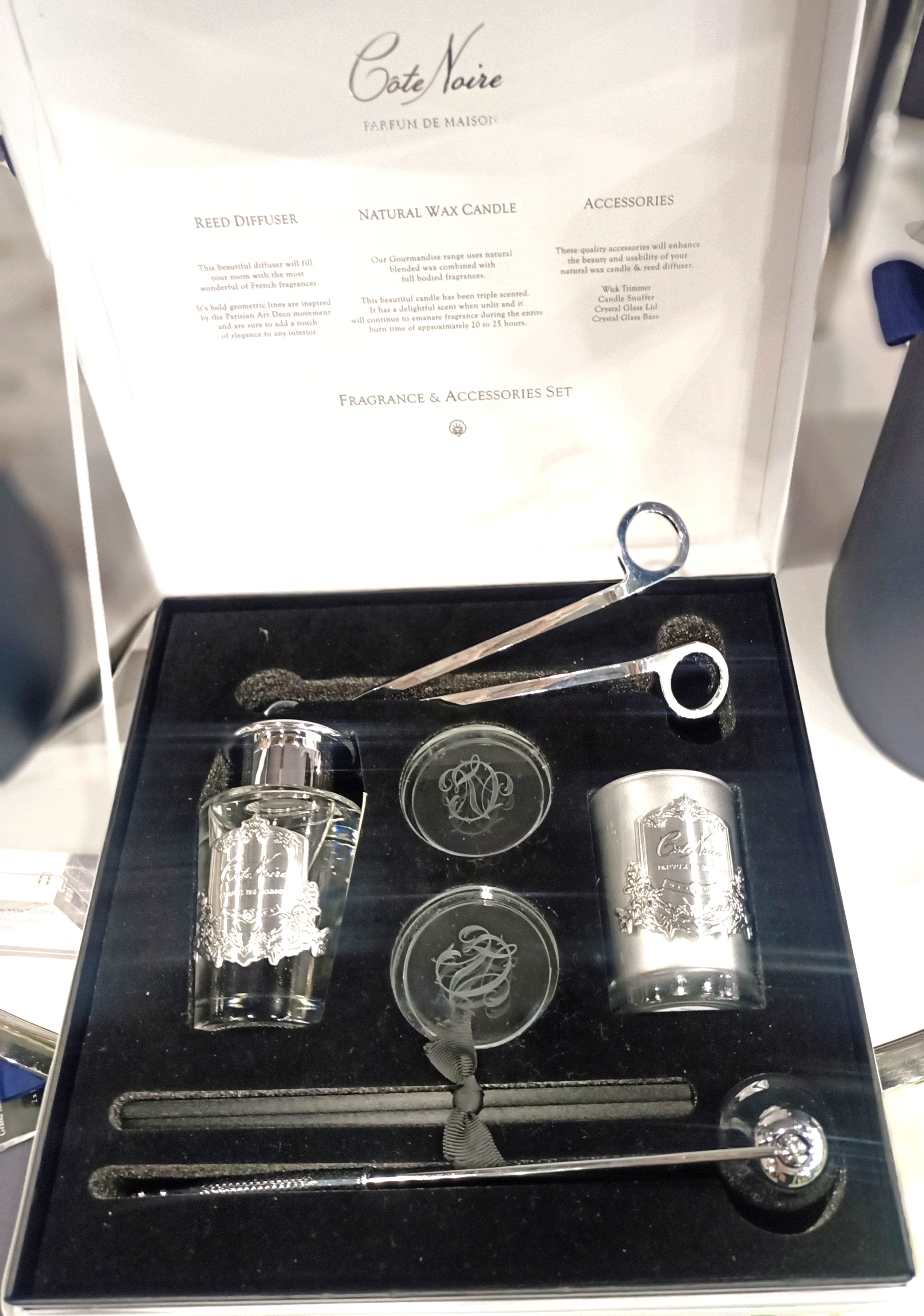 Côte Noire Gift Packs GFA04 coffret bougie blanc parfumé
