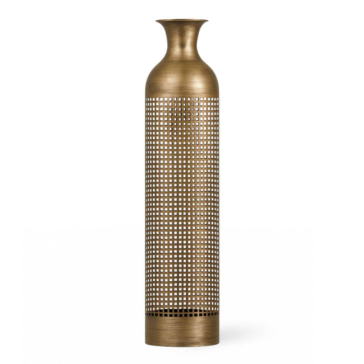 Sia Home Vases Maze 80 cm vase métal doré ajouré