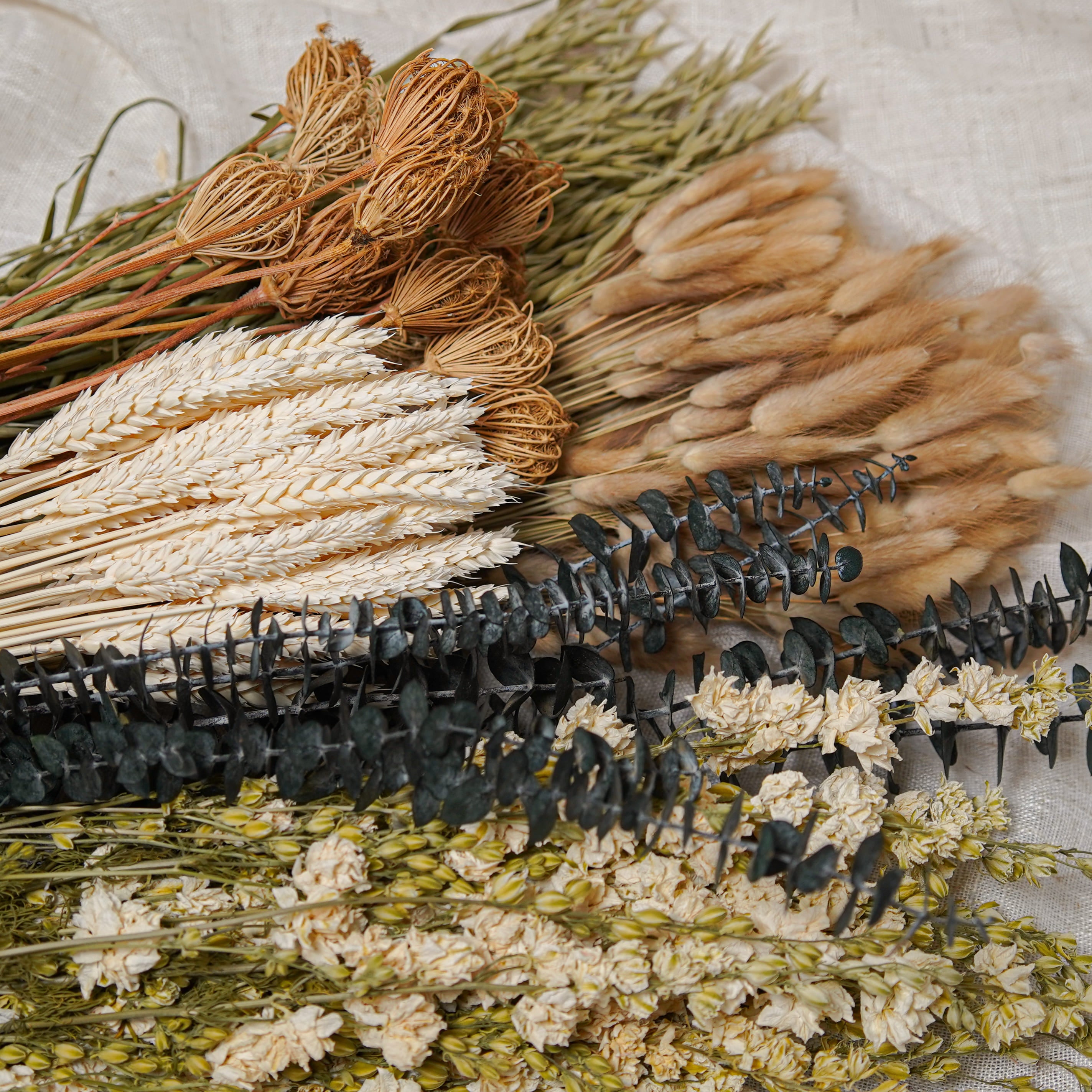 Flowrette Séchées Assortiment 4 bottes fleurs séchées naturelles