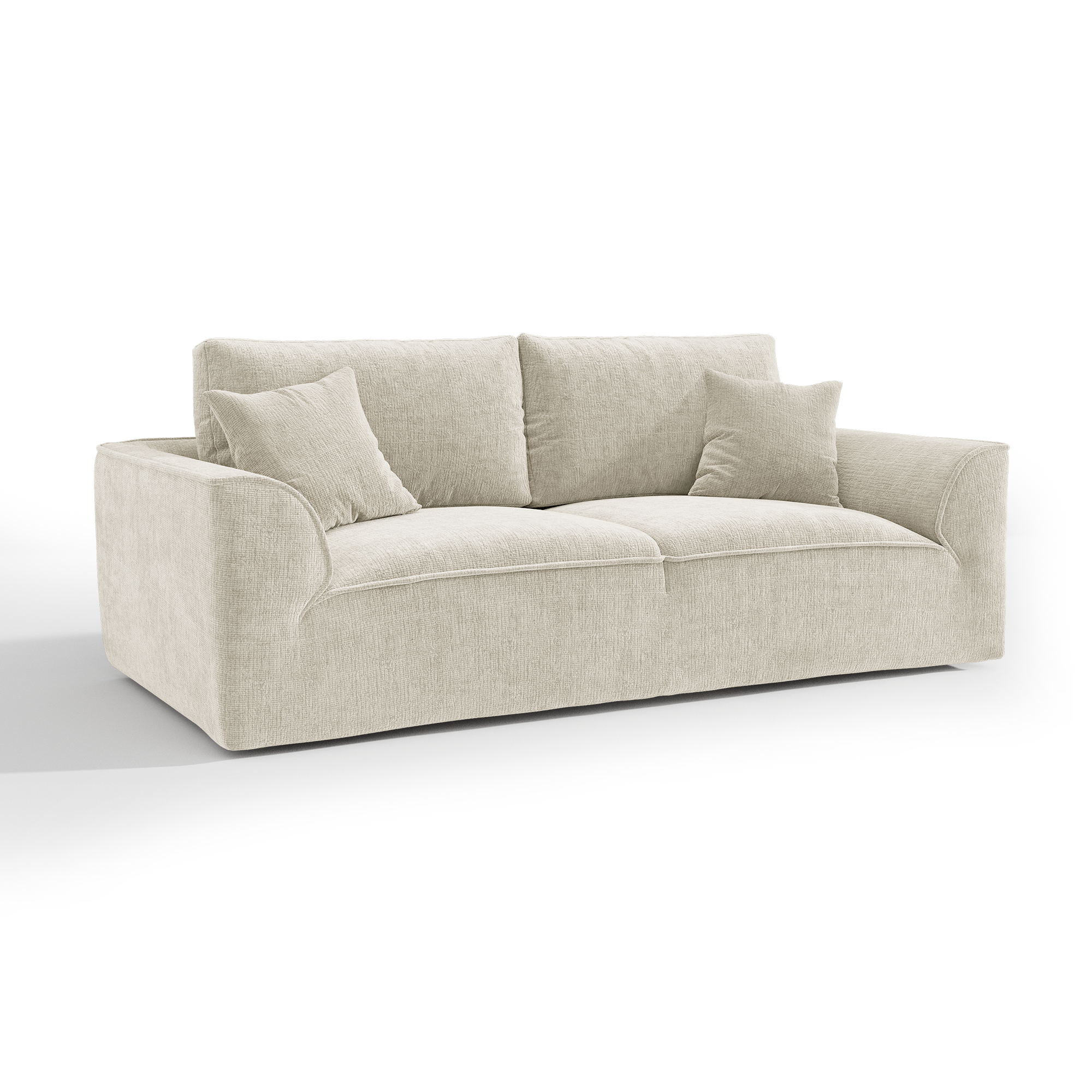 Sia Home PURE canapé 3 places crème velours