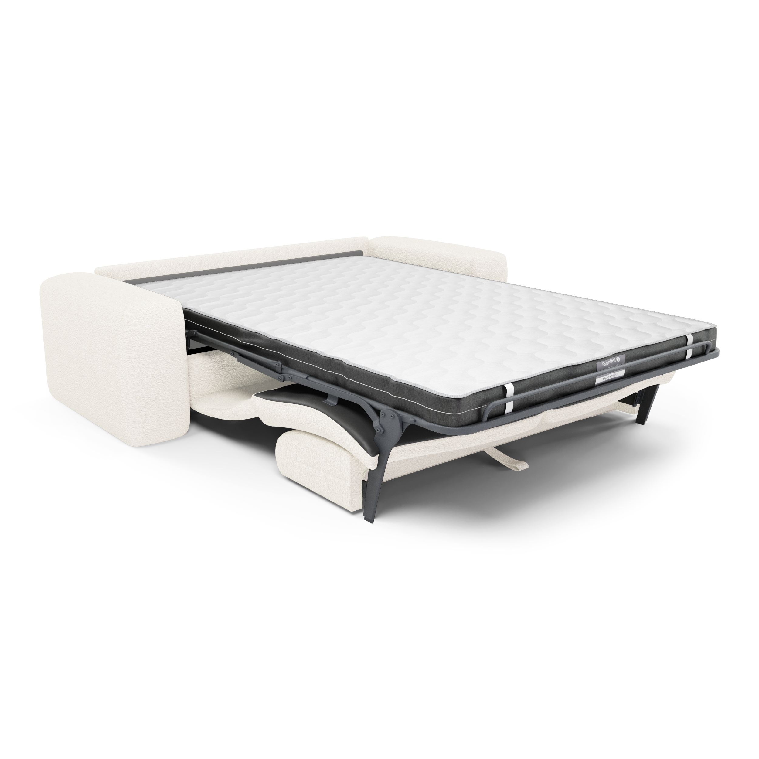 Sia Home Myra canapé convertible crème assise arrondie