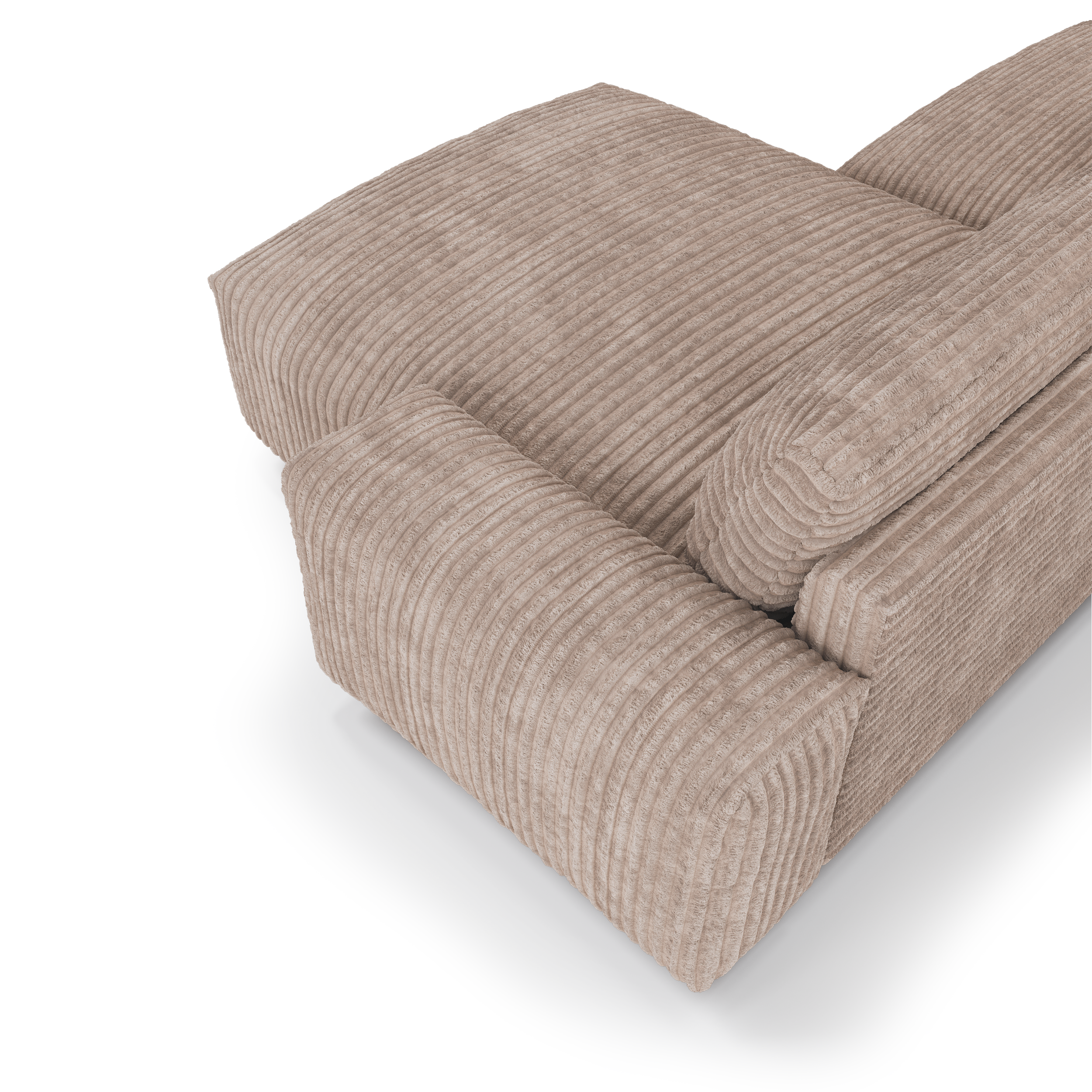 Sia Home Bliss canapé angle droit crème tissu confort