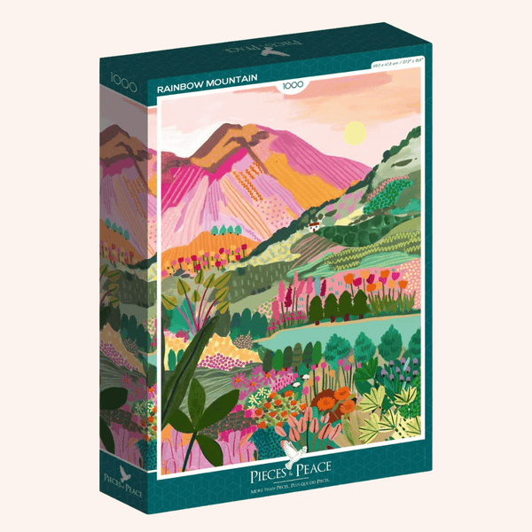 Flowrette Rainbow Mountain puzzle 1000 pièces floral