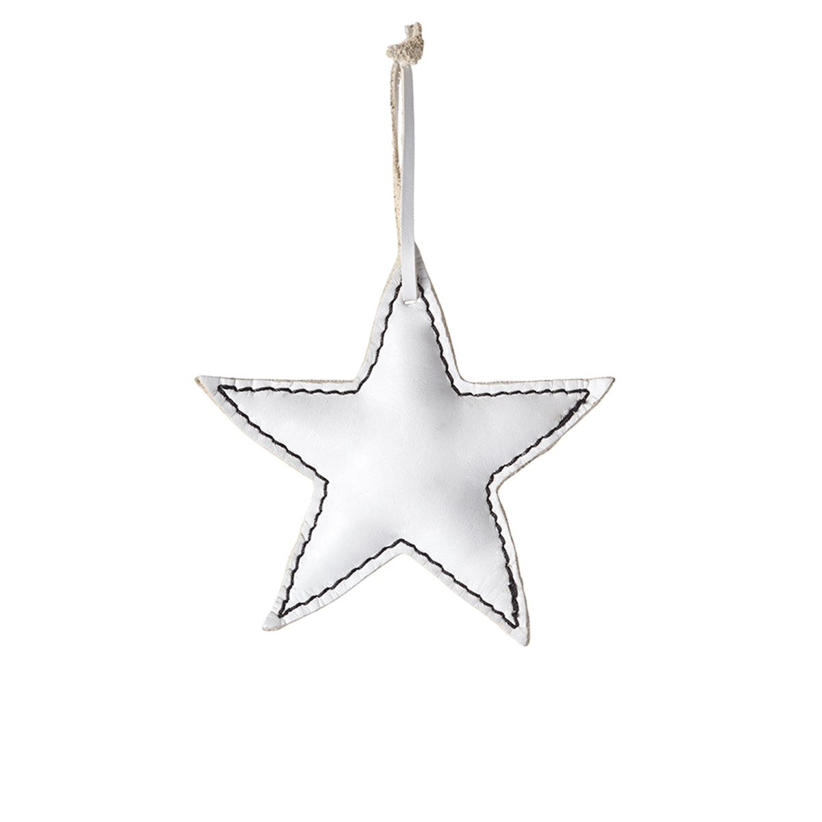 Sia Home Étoile suspension Noël cuir rouge 10 cm