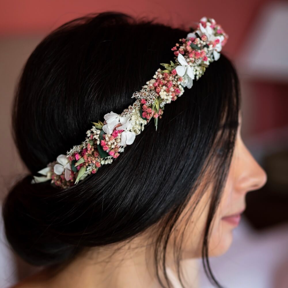 Flowrette Fleurs en papier couronne Bérénice mariage