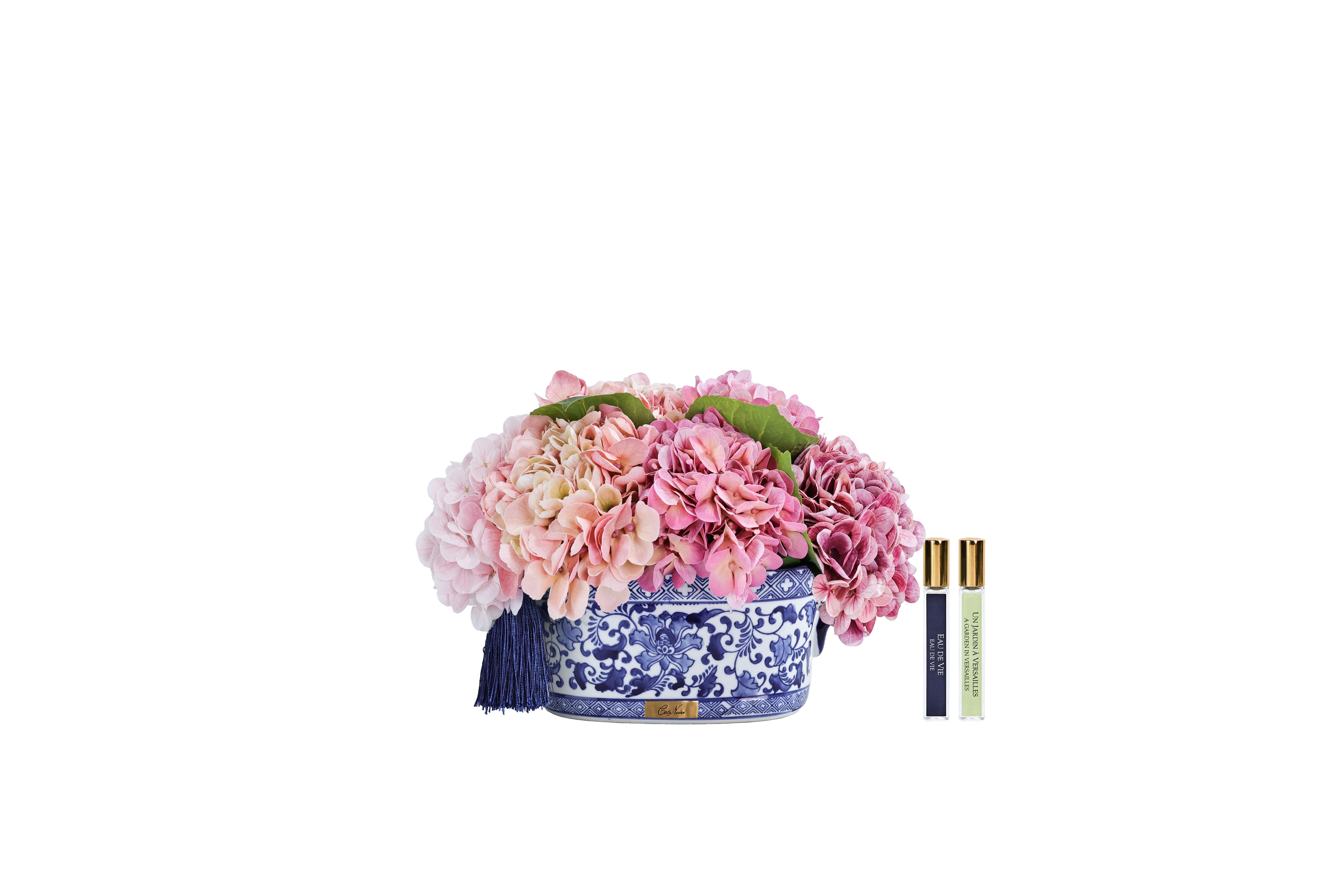 Côte Noire Chinoiserie CH02 hortensias rose