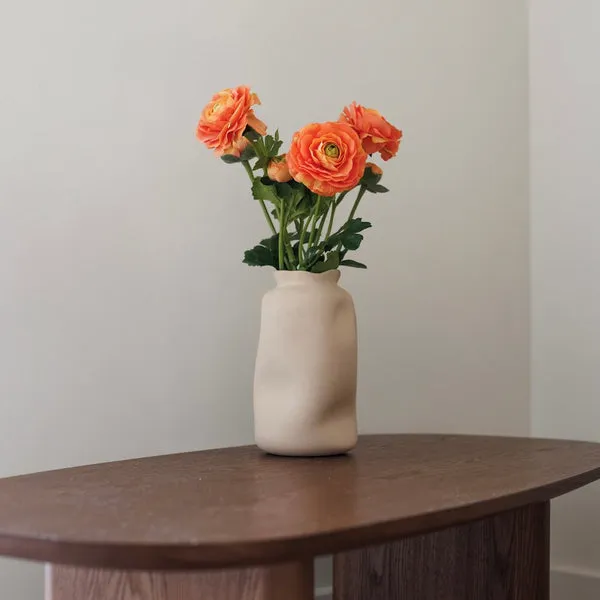Flowrette Renoncule orange fleur artificielle Real Touch