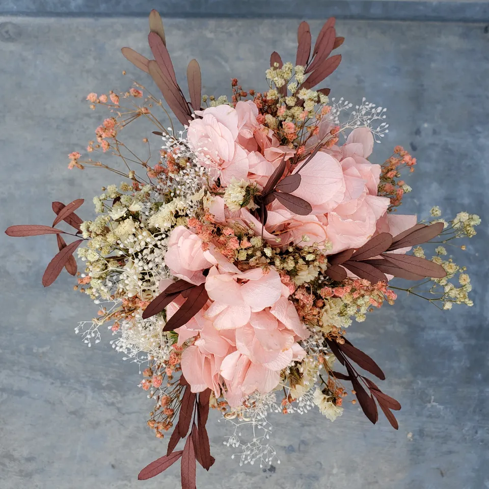 Ateliers Ouchamp Mariage Rue de Prague bouquet mariée hortensia