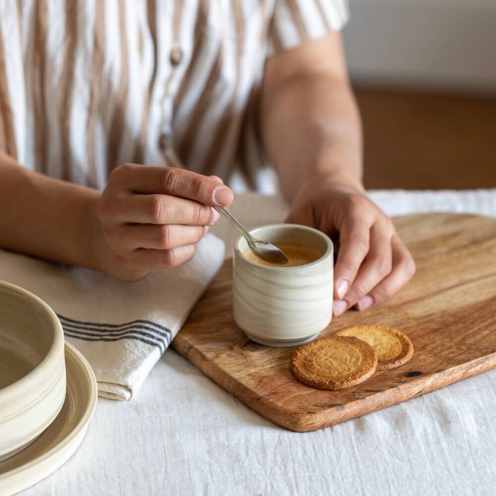Flowrette Gaïa petite tasse céramique grès 7 cl x1