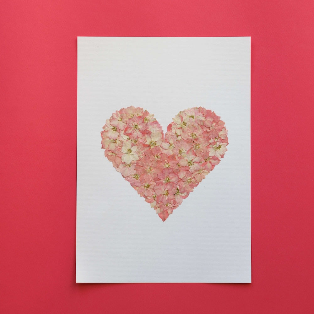 Flowrette L'amour toujours herbier A4 fleurs pressées