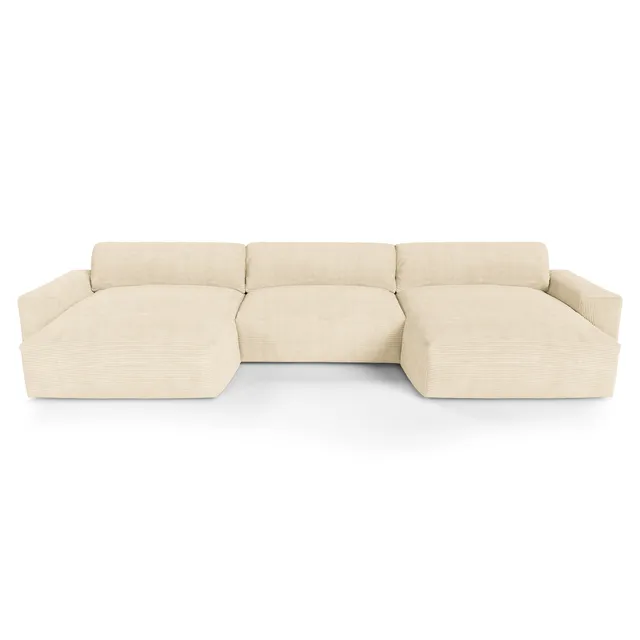 Sia Home Bliss canapé panoramique crème 5 places