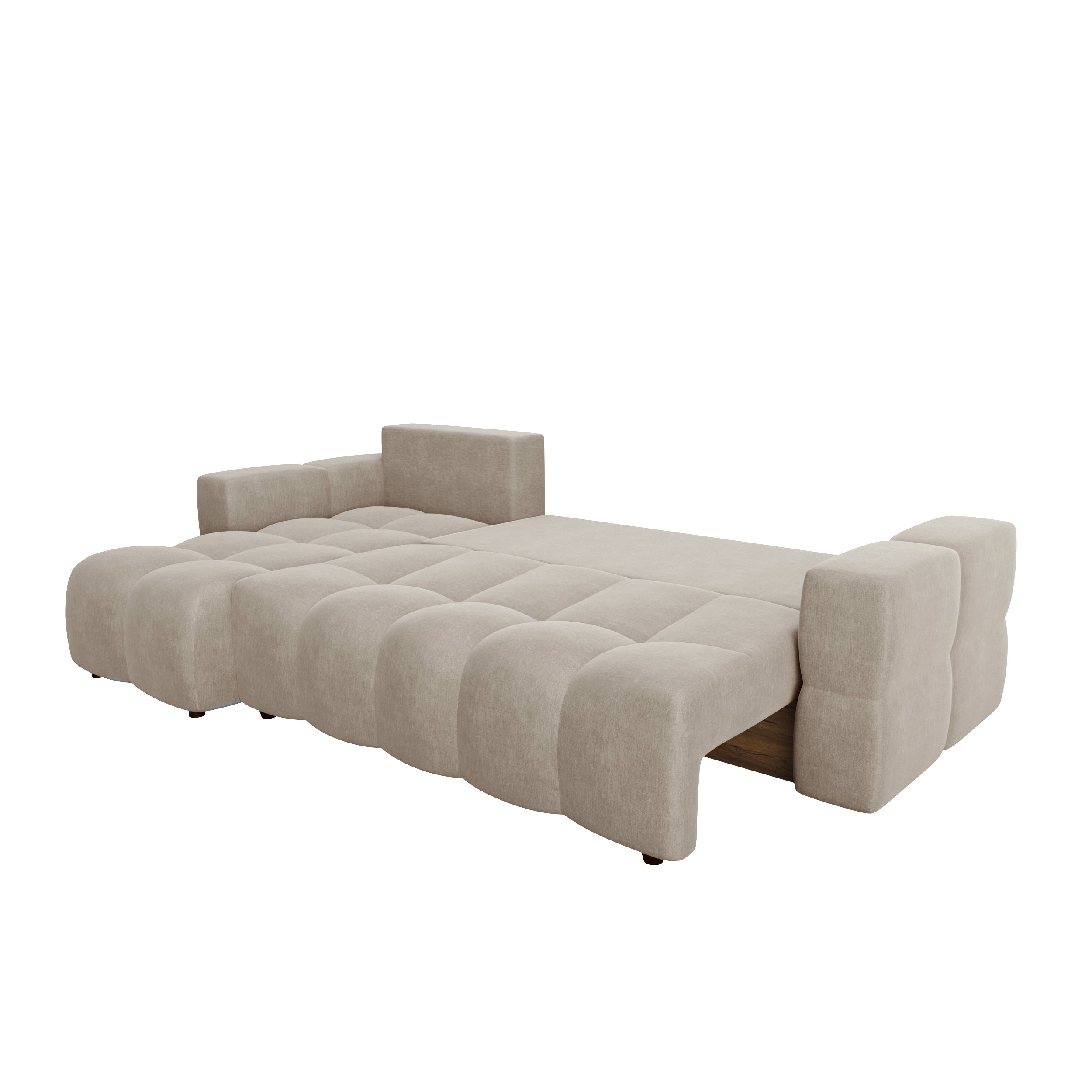 Sia Home Gabriel canapé angle gauche convertible taupe
