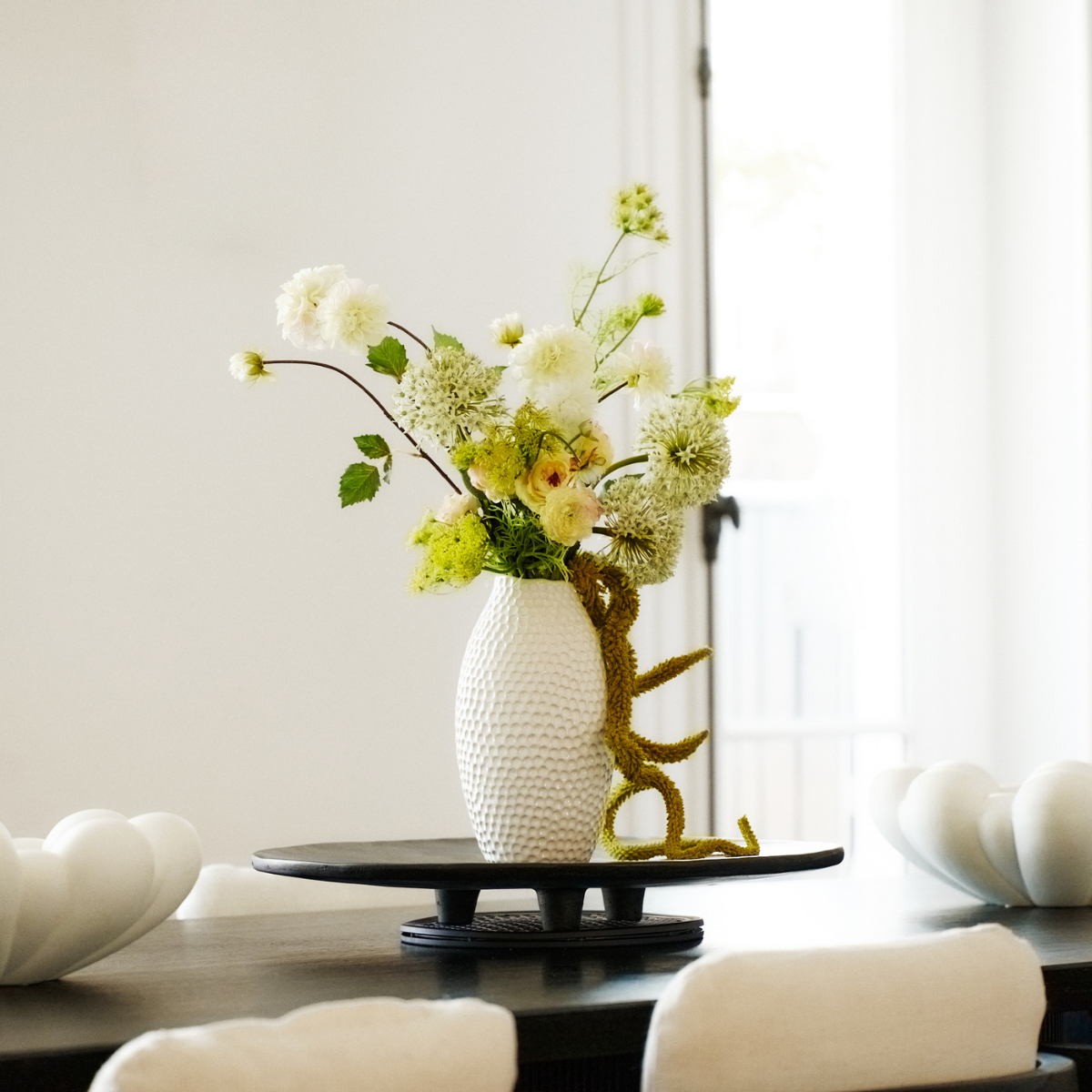 Sia Home Clara 69 cm tige dahlia blanc sans entretien