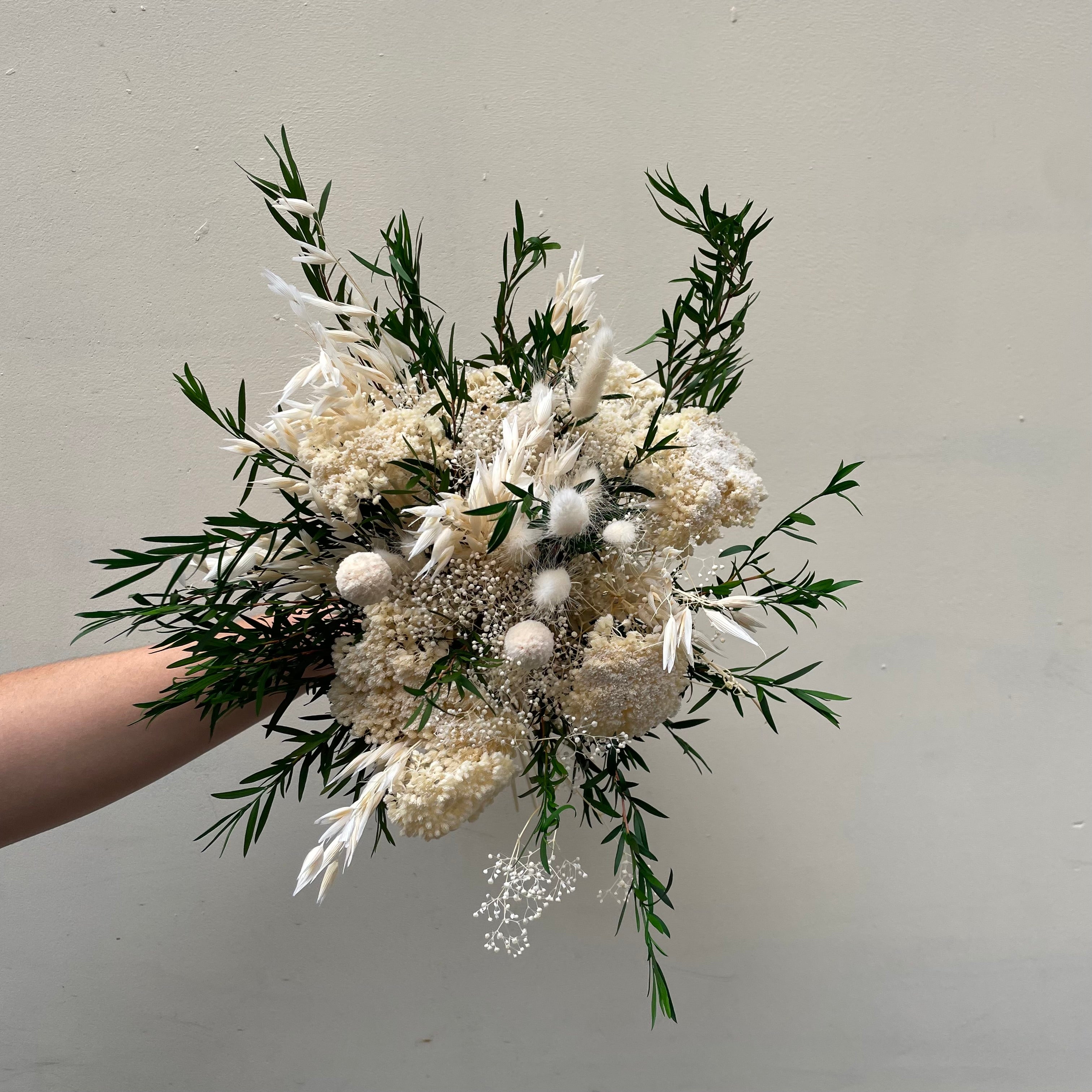 Ateliers Ouchamp Bouquets Belles Feuilles bouquet rose taille M 23 cm