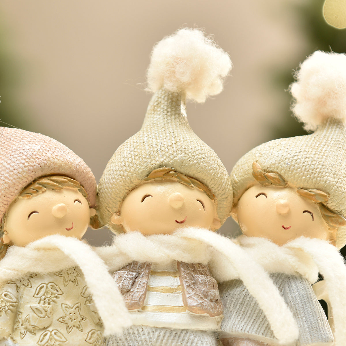 Sia Home Pastel figurine Noël renne gris 17 cm