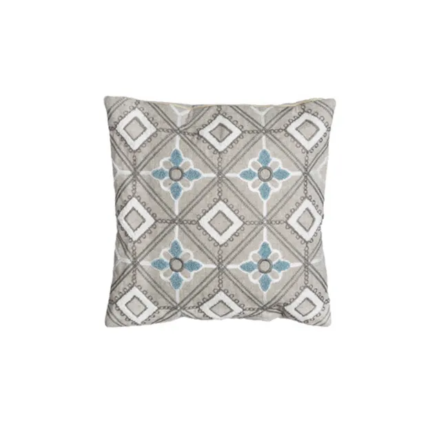 Sia Home Coat housse de coussin beige 40x40 motif géométrique