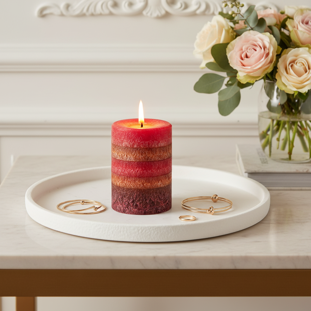 Sia Multi bougie parfumée 350 g rose