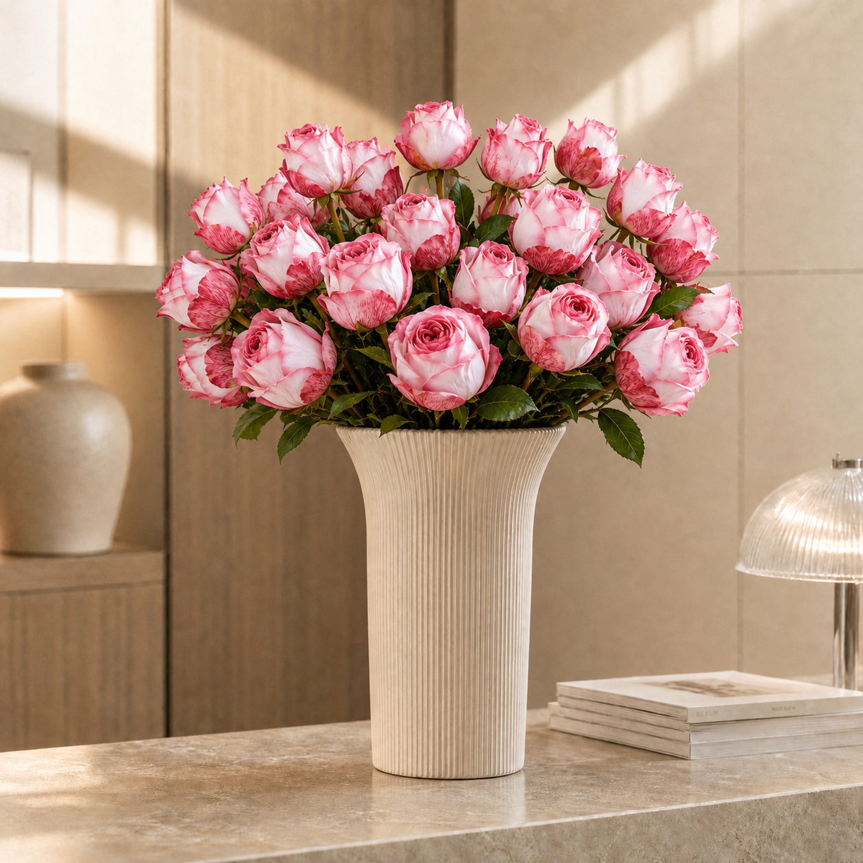 Sia Home Kate tige rose artificielle jaune 49 cm