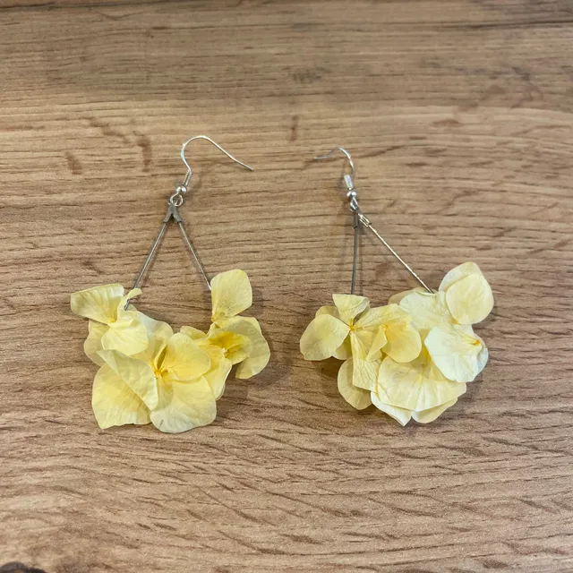 Ateliers Ouchamp Avenue Alphand boucles d'oreilles hortensia