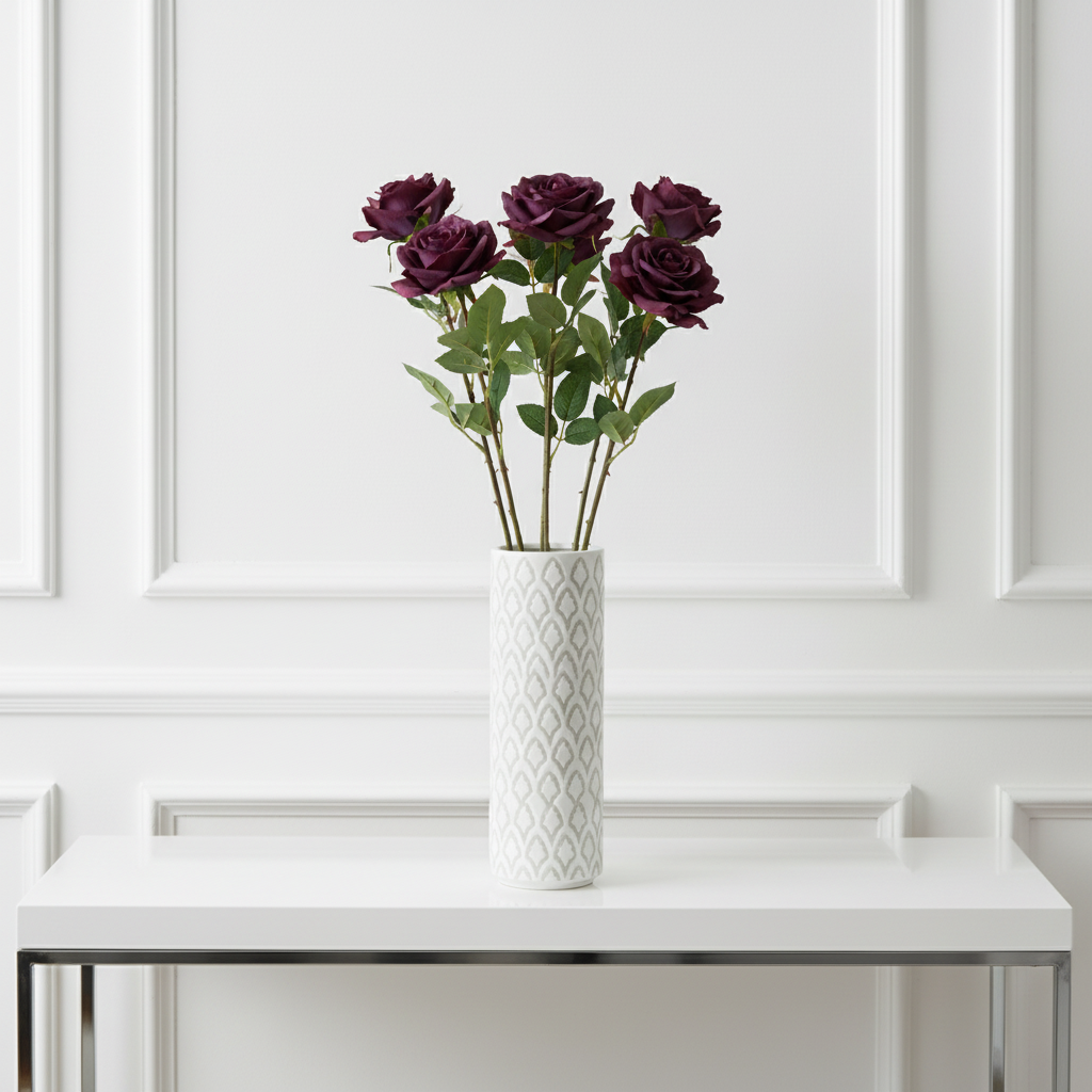 Sia Home Tiges de Fleurs artificielles Sophia rose 65 cm