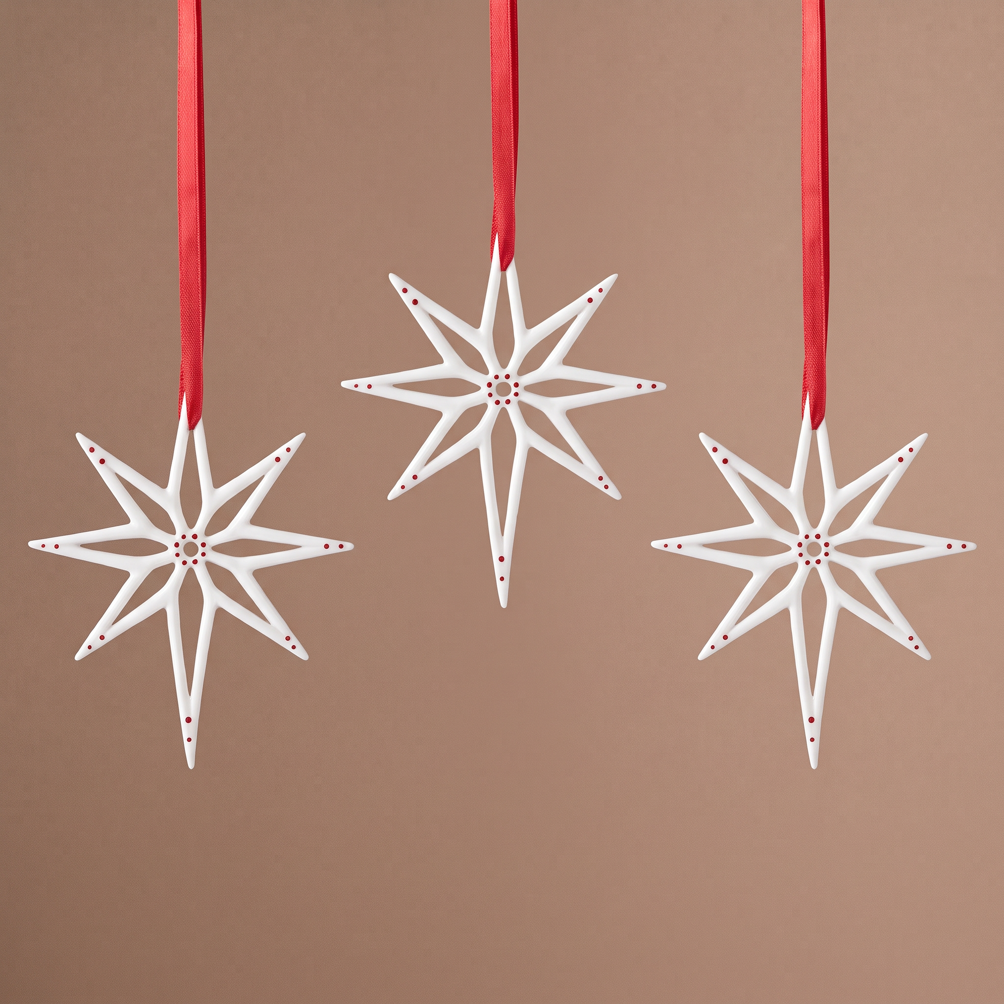 Sia Home Lappi suspension Noël flocon rouge 12,5 cm