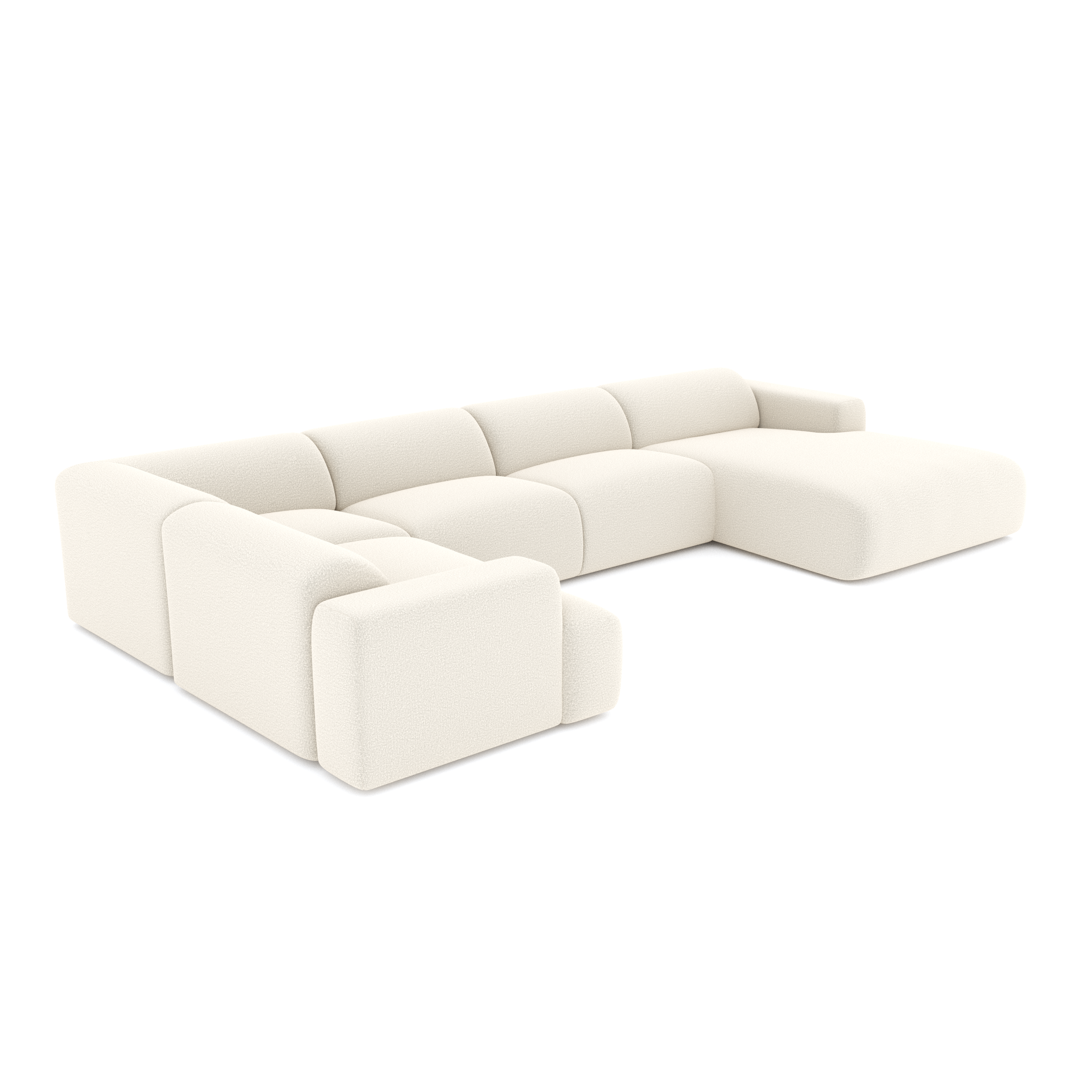 Sia Home Myra canapé panoramique droit crème 5 places
