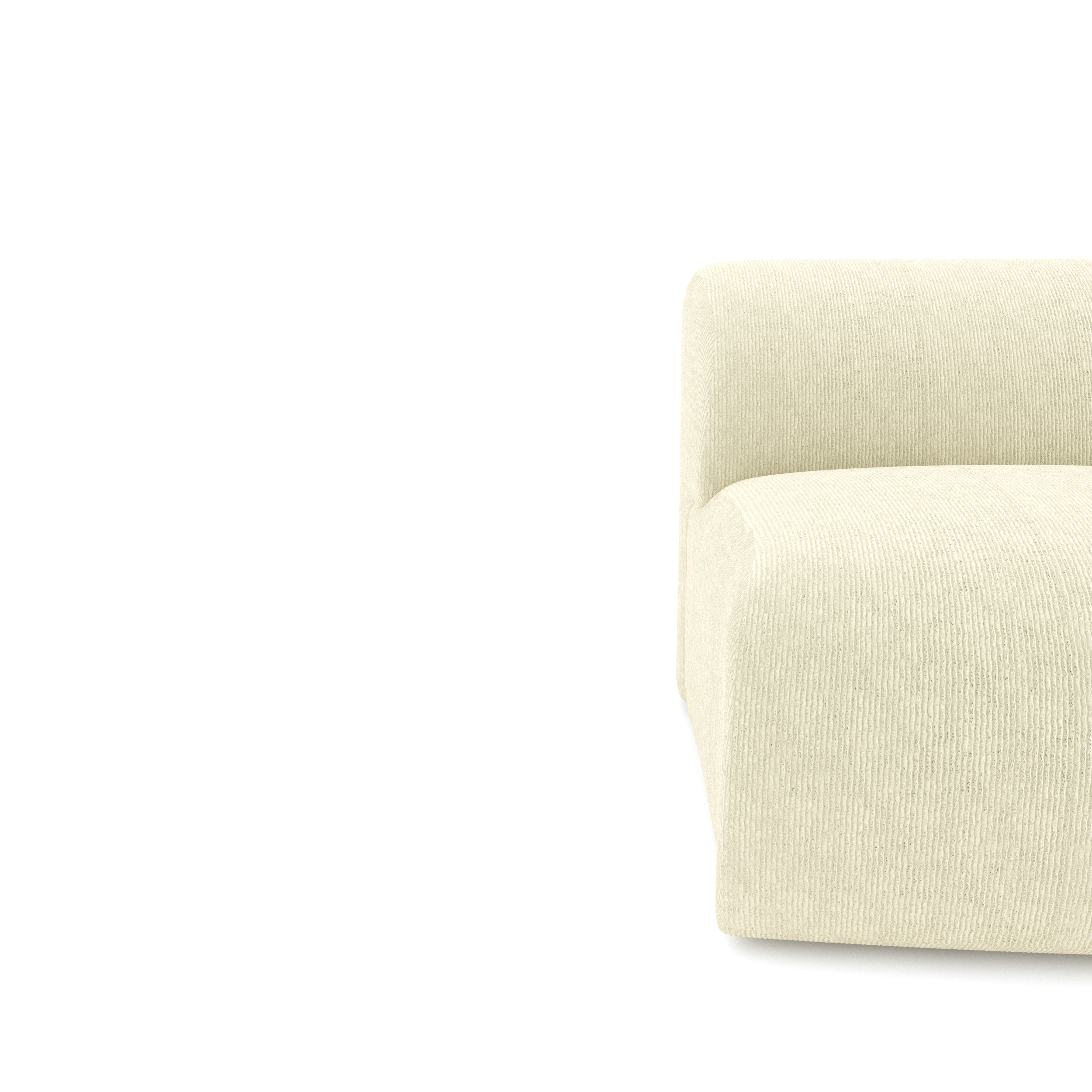 Sia Home Myra Fauteuil sans accoudoirs crème