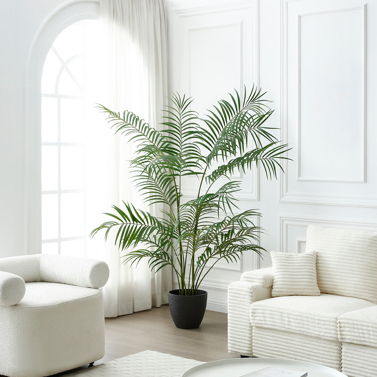 Sia Home Areca palmier artificiel 180 cm en pot vert