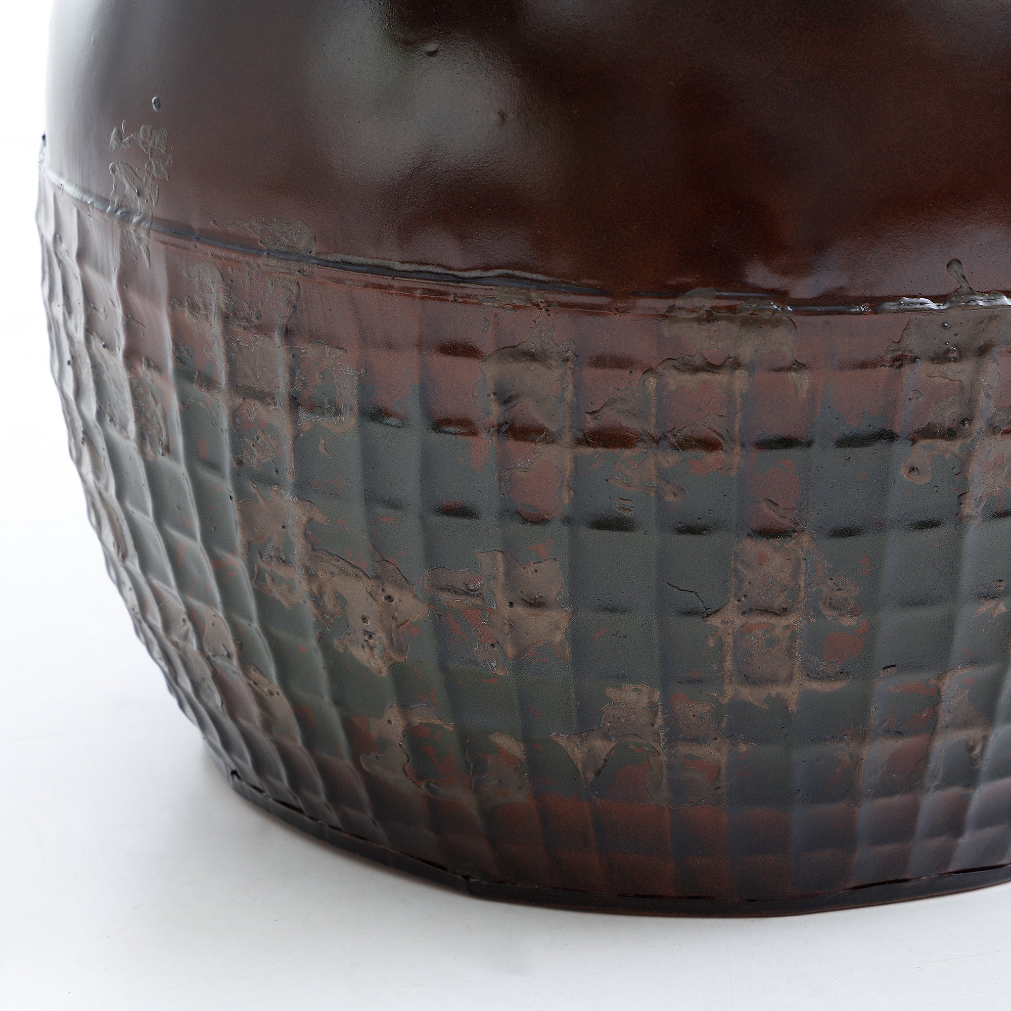 Sia Home Elen Cache-pots métal marron lot 3